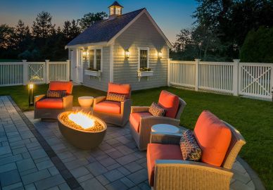 outdoor living firepit